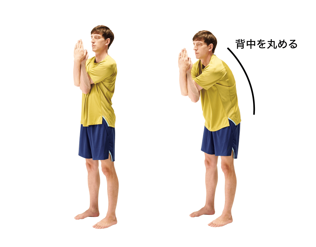 【ウォームアップ1】菱形筋ストレッチ