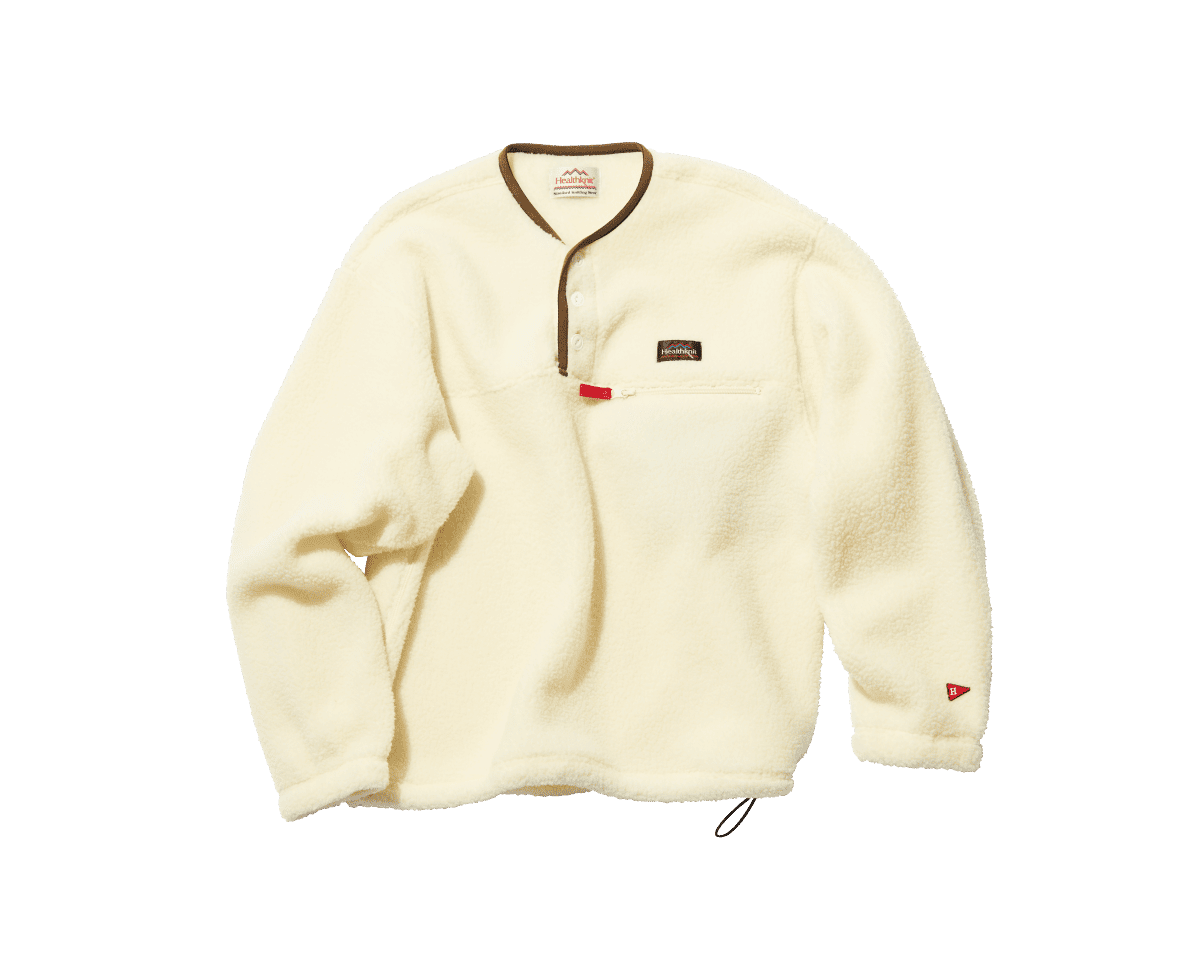 ソフトな肌触りに、ゆったり設計。〈HealthKnit 〉のフリース。