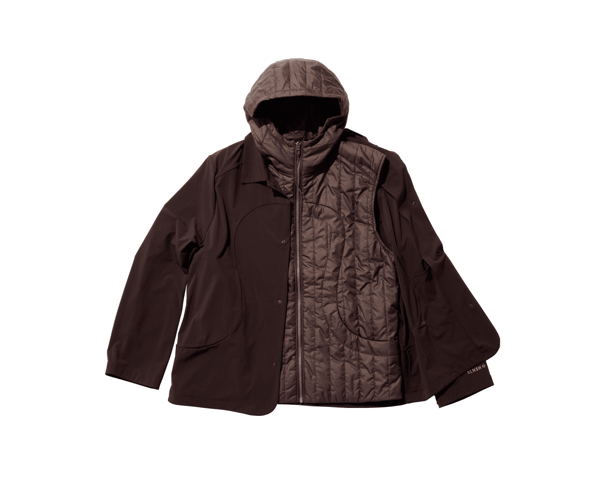天候に合わせてトランスフォーム。〈Saul Nash × lululemon （SLNSH）〉のジャケット。