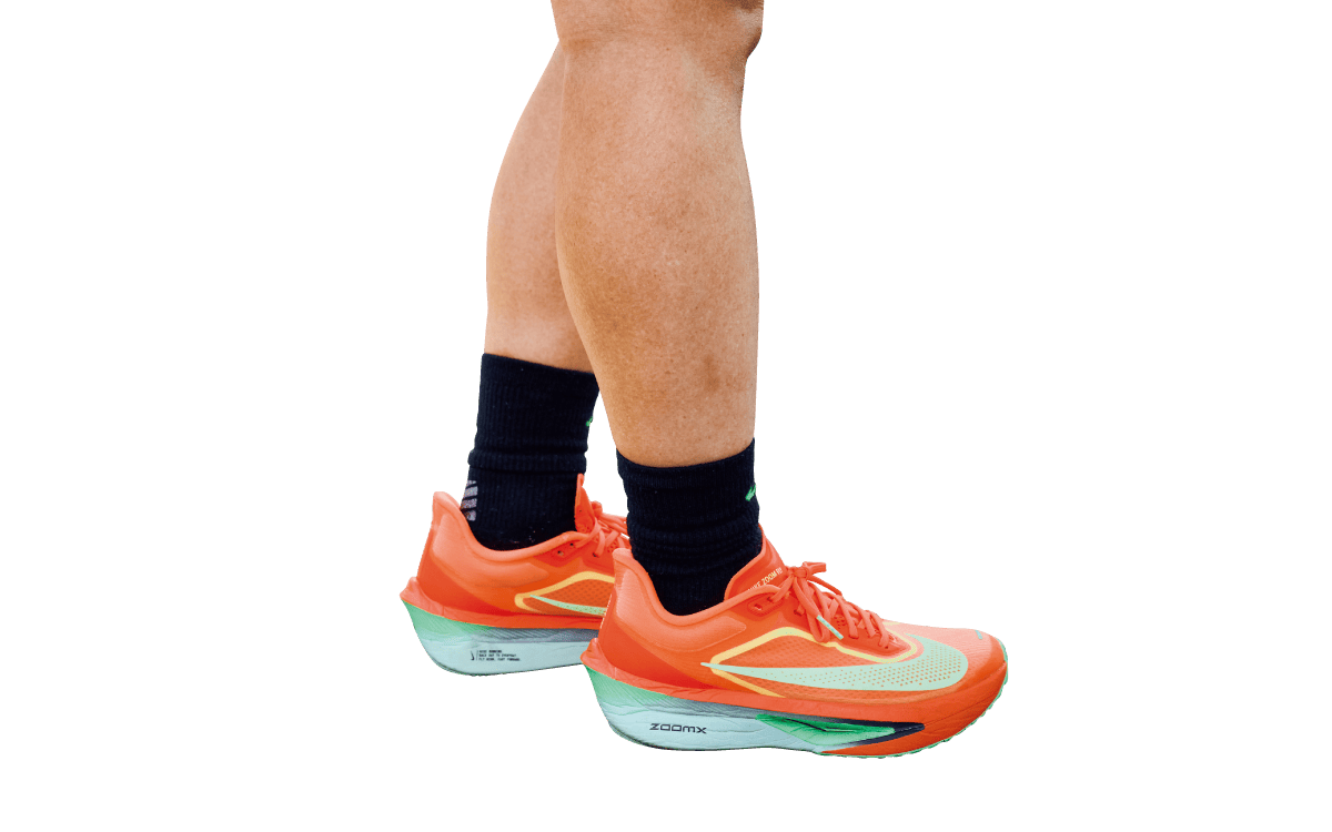 くるぶしの上まであるソックスを愛用