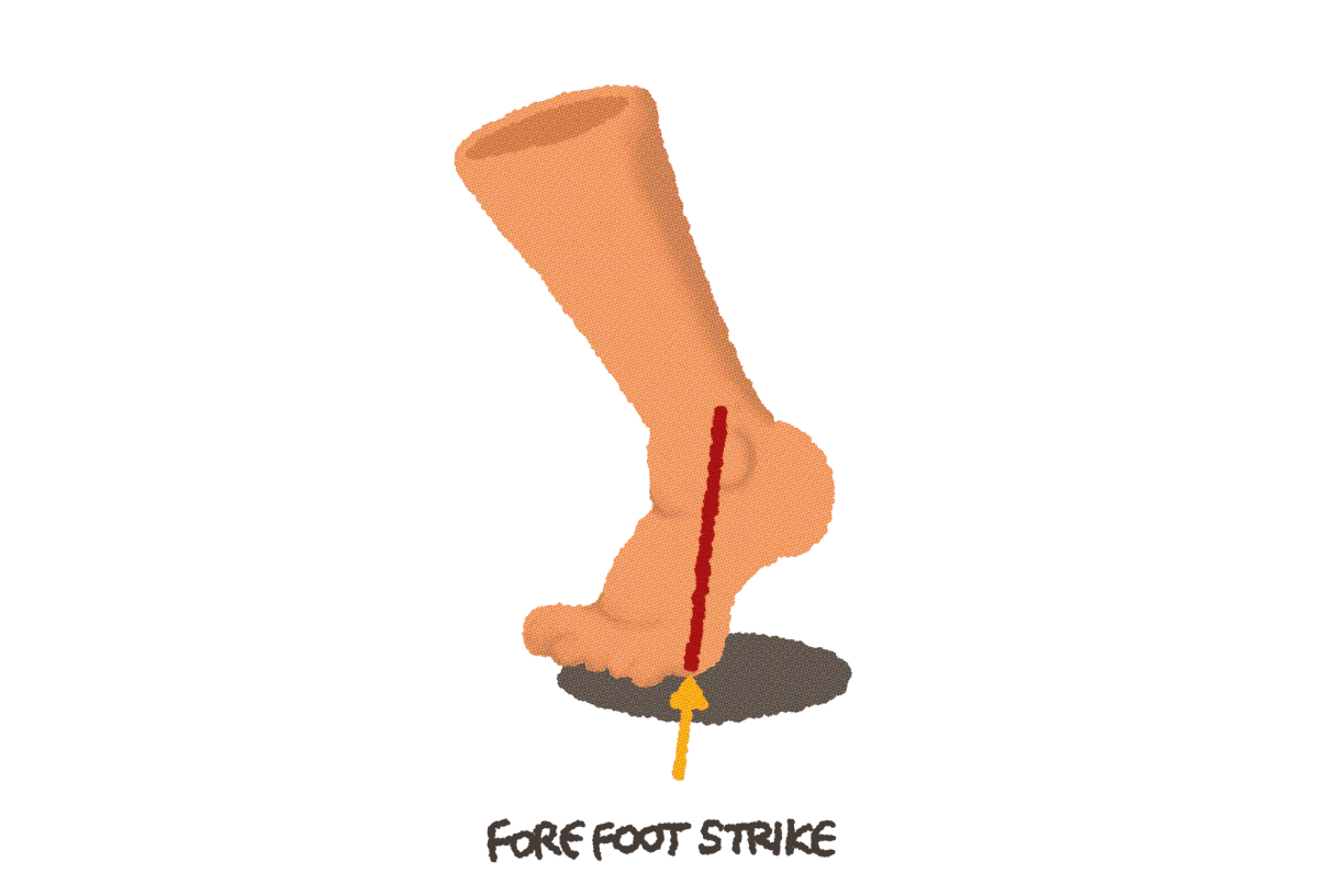 走る(フォアフット)