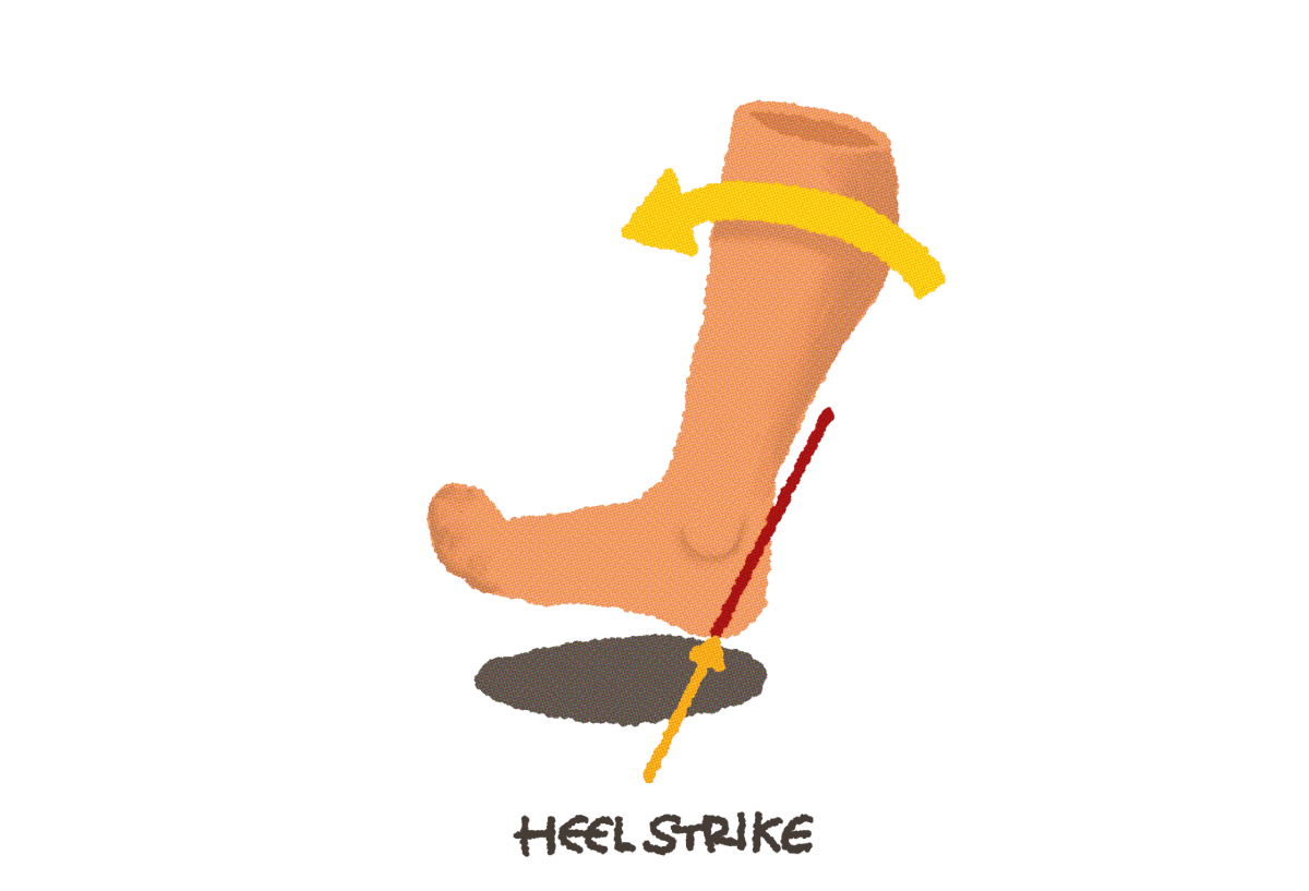 歩く(ヒールストライク)