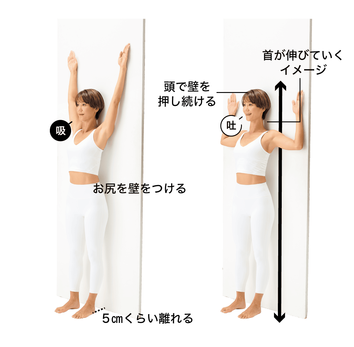 ネックプレス（８〜10回×1セット）