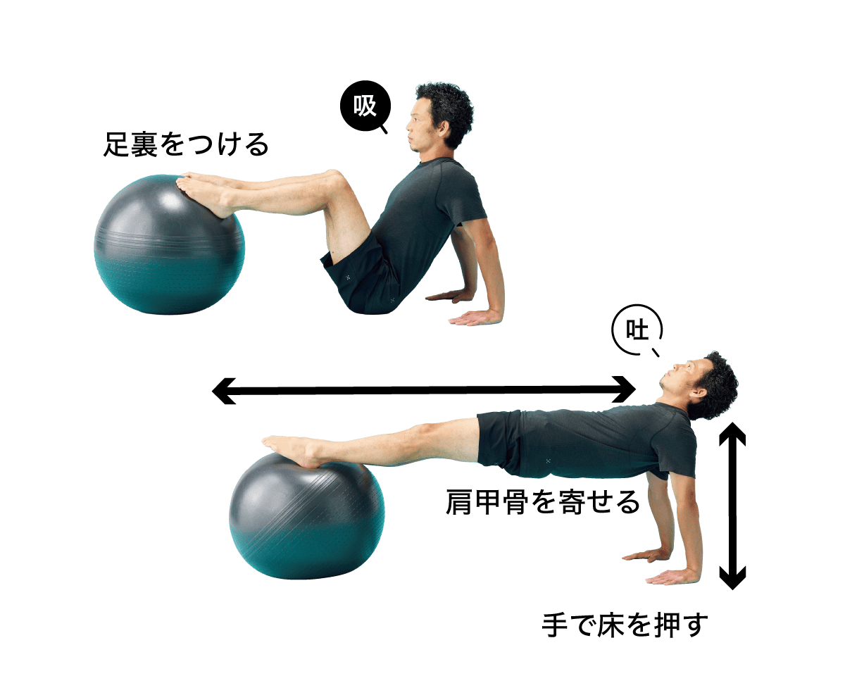 レッグプル（５回×1セット）