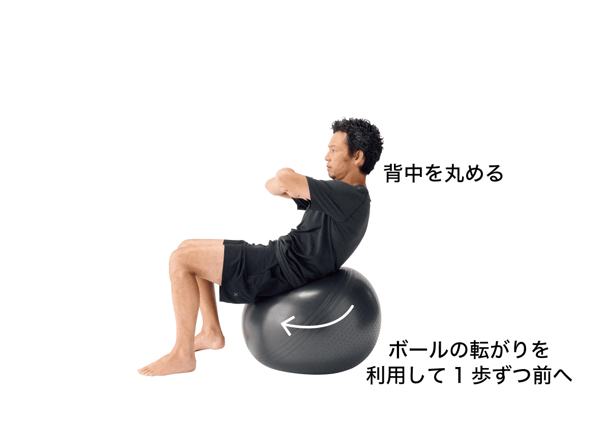 ロールバックウォーキング（５往復×1セット）