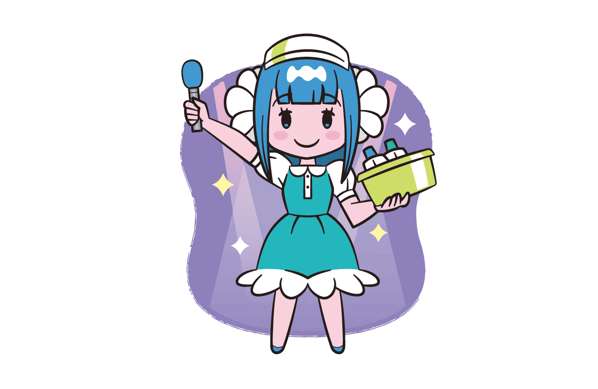 単純温泉｜おおらかで誰からも愛されるアイドルイラスト