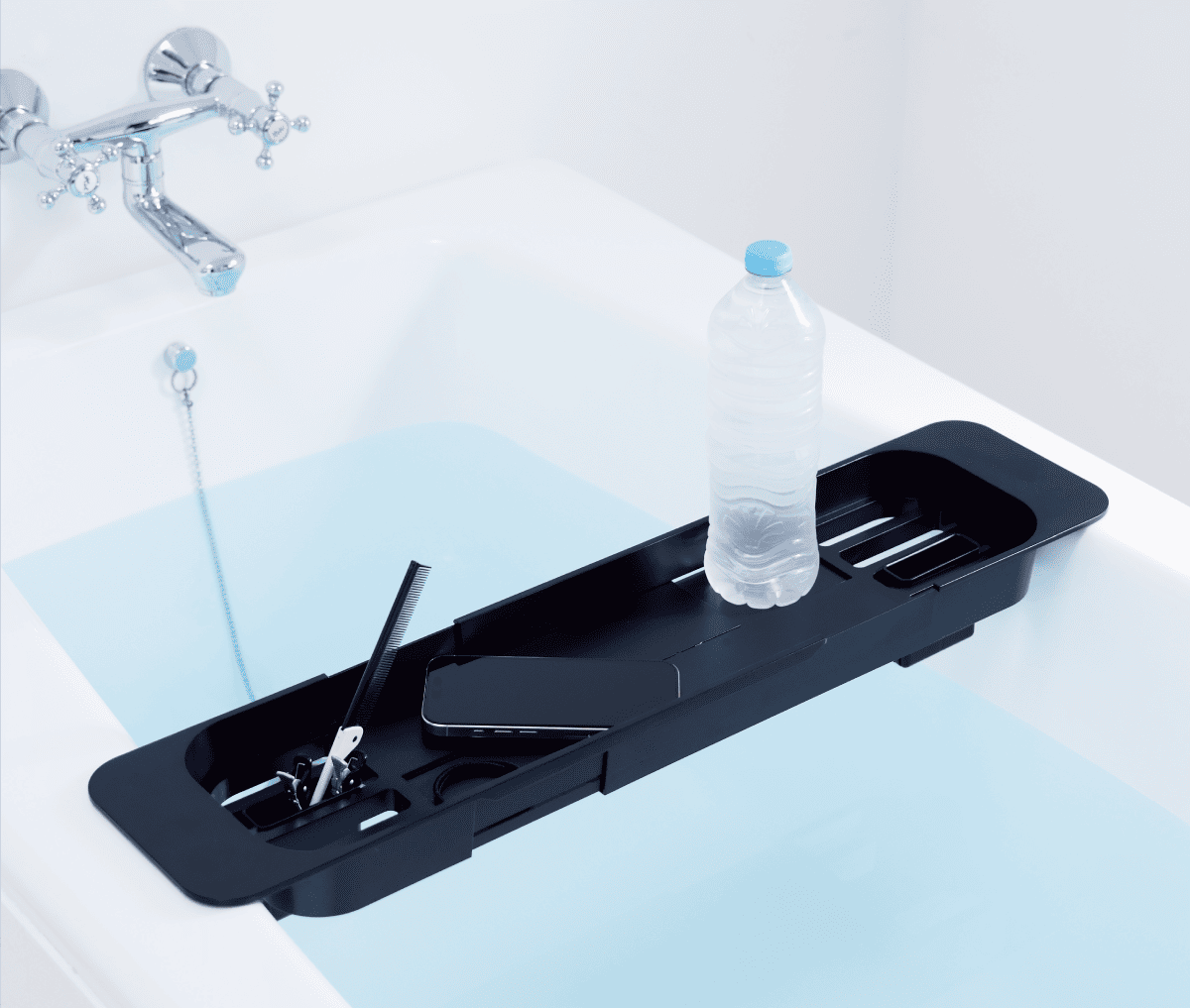 〈tower〉伸縮バスタブトレー