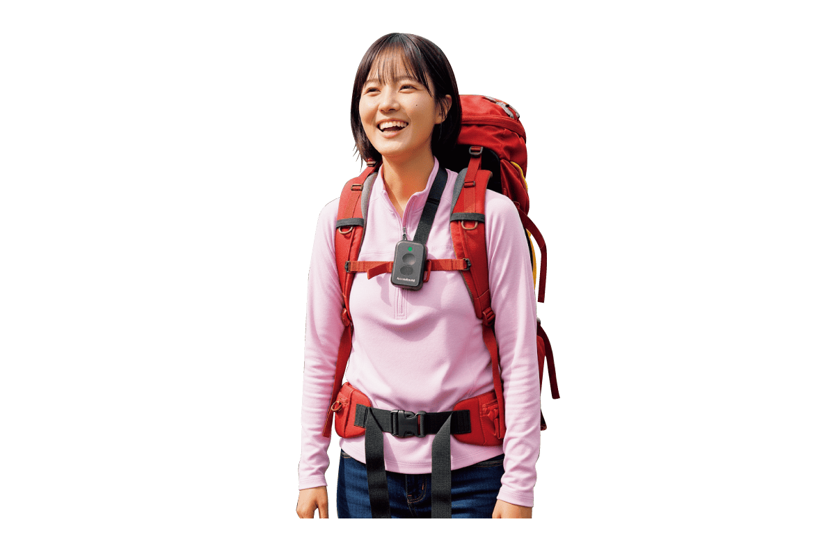 《KumaBand》装着した女性