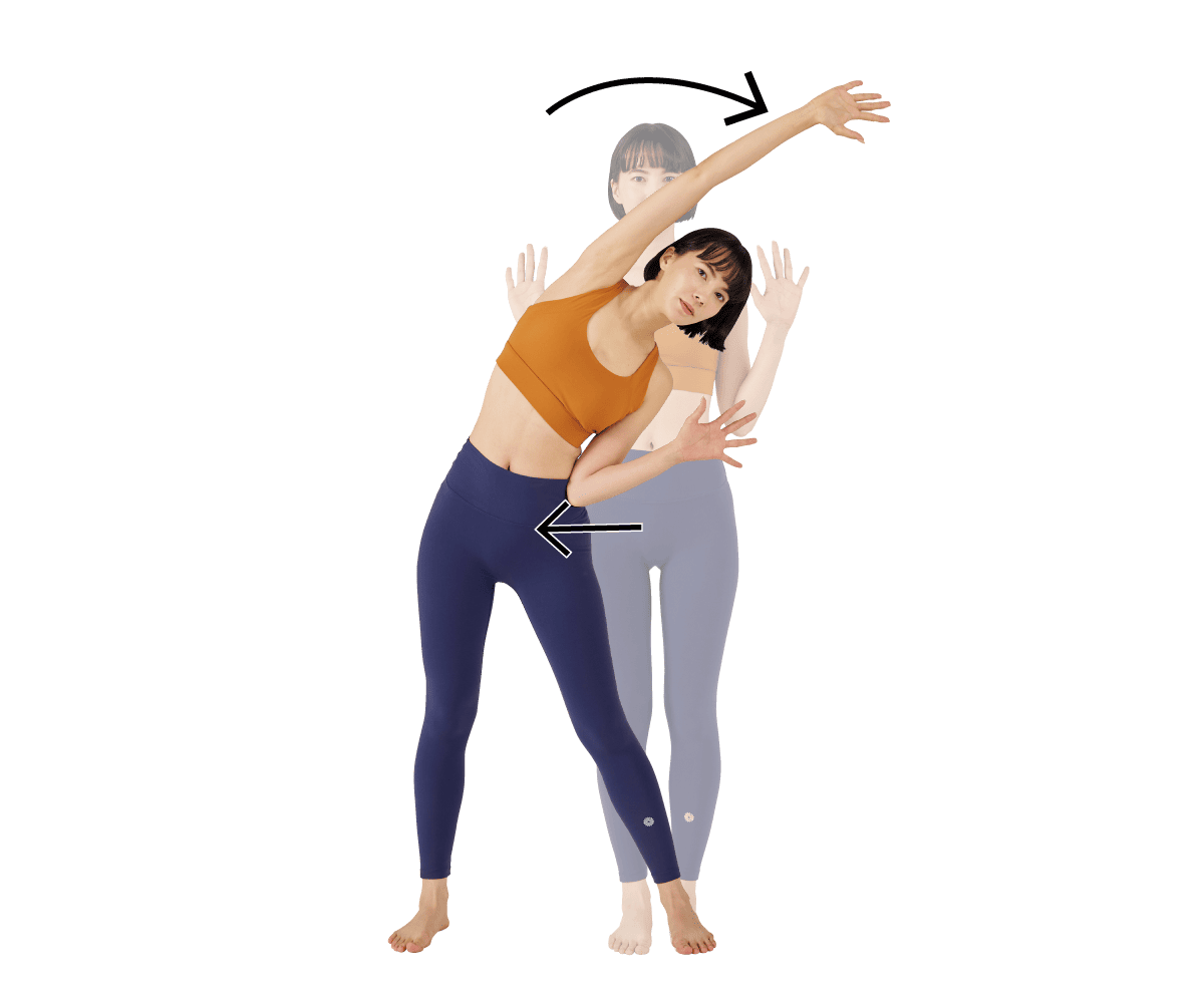 ラテラルステップ&アームリーチ