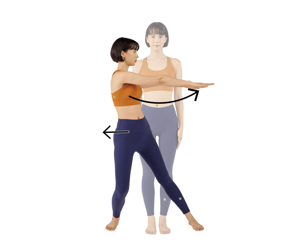 ラテラルステップ&ローテーショナルリーチ