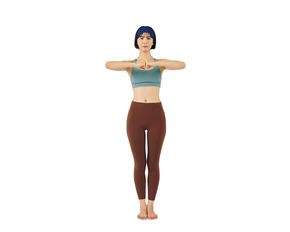 リバースランジ&エルボーサークル