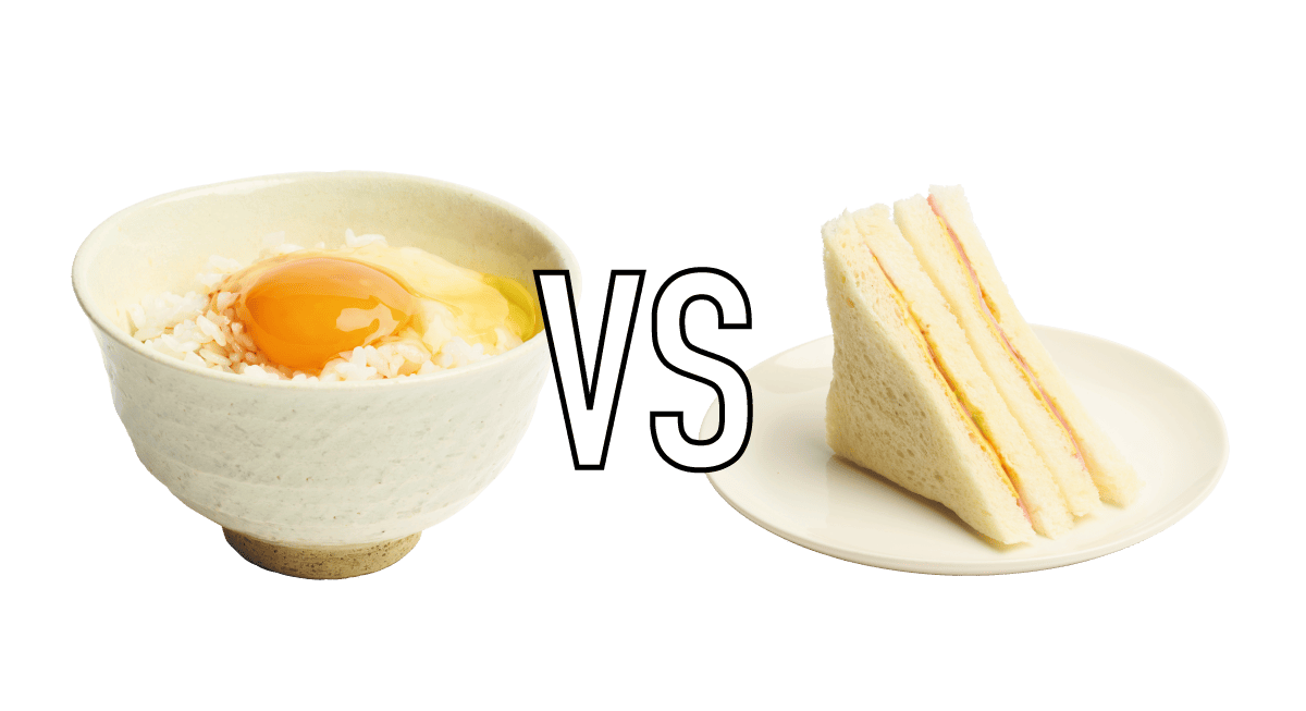 卵かけごはん VS ハムサンド