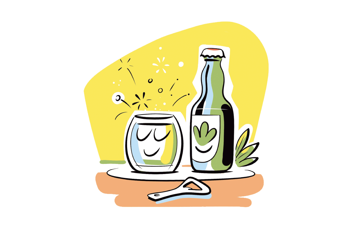 ジンジャーエールのイラスト