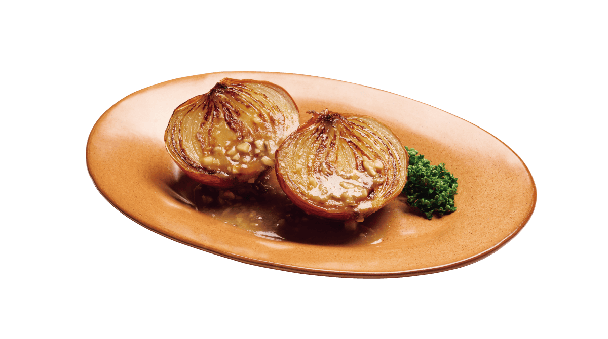 玉ネギソテーガーリックレモンソース