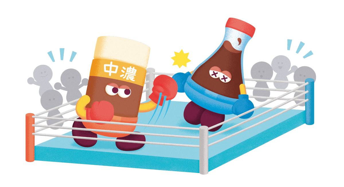 醬油 VS 中濃ソース