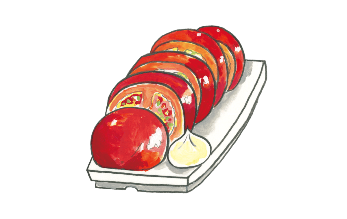 冷やしトマトイラスト