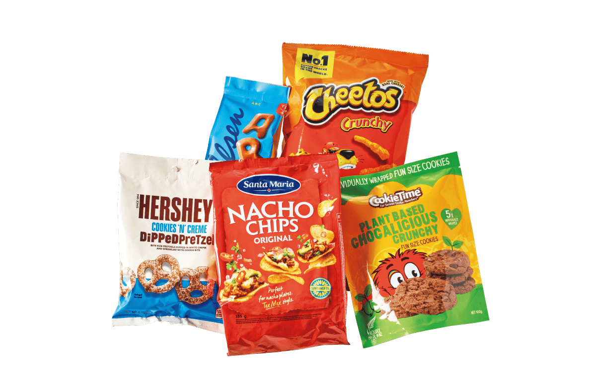 スナック菓子の数個ある画像