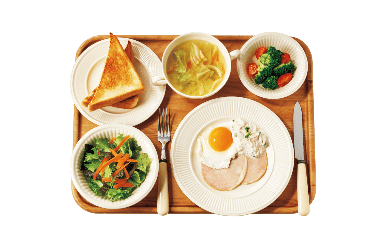 洋食の一汁三菜のメニュー