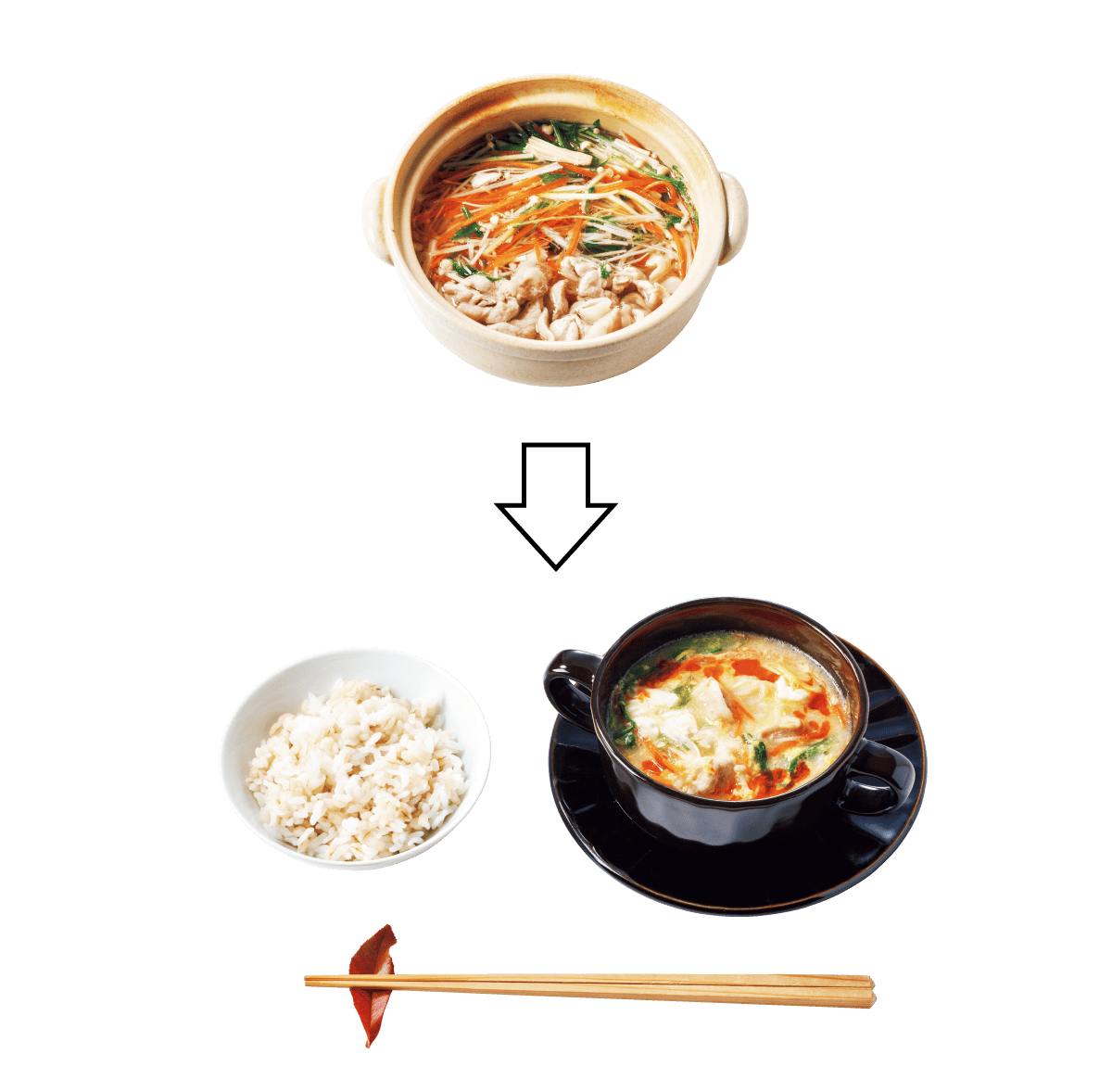 肉だし汁しゃぶから酸辣湯