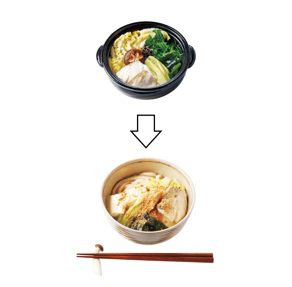 鶏豆乳鍋からトマト豆乳スープ