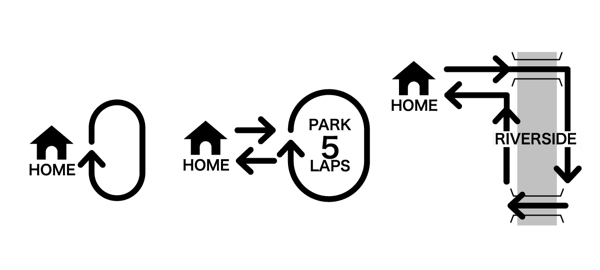 コースをイメージしたイラスト