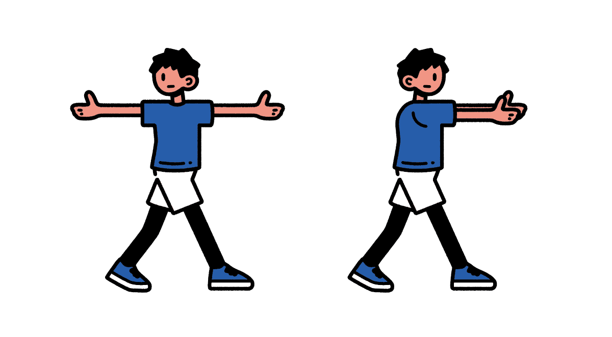 カラダをほぐすイラスト