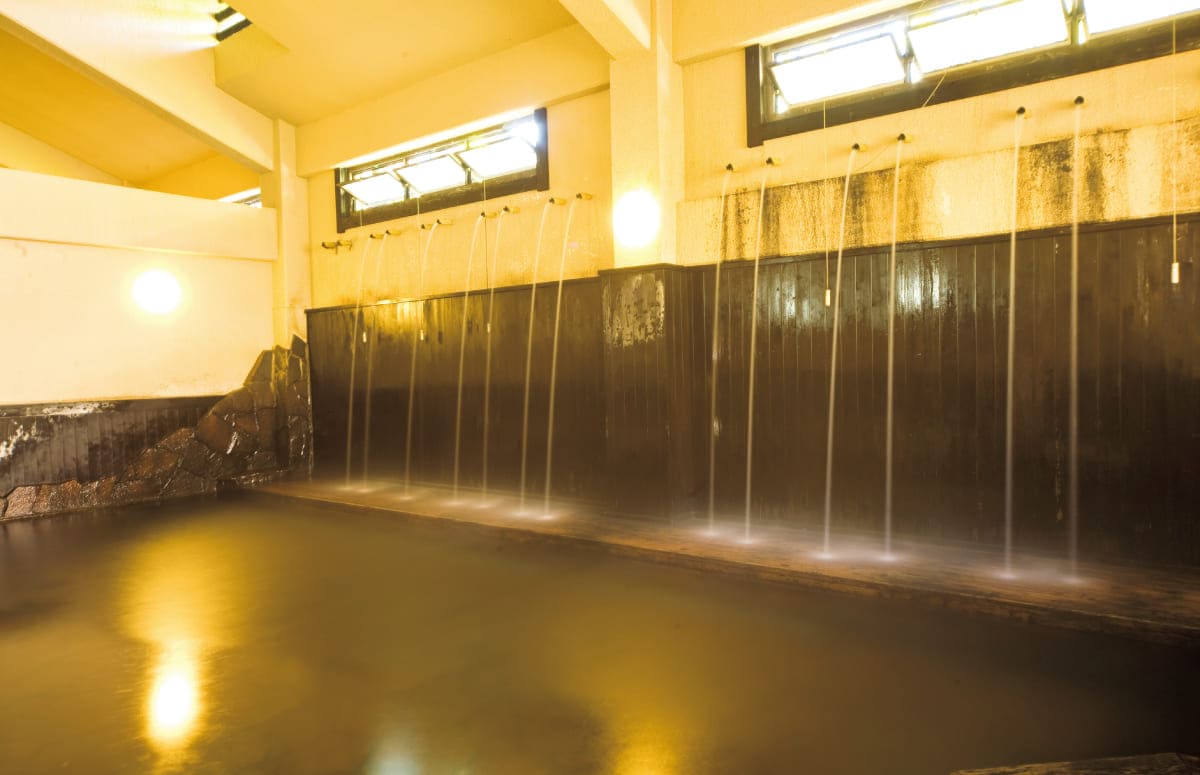 筋湯温泉の打たせ湯