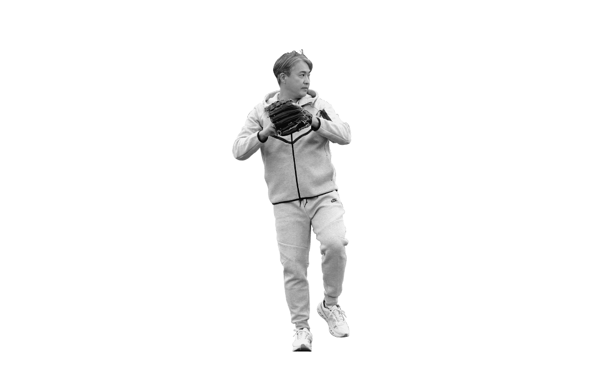 軸足内側に体重が乗っていない、不安定な立ち上がり