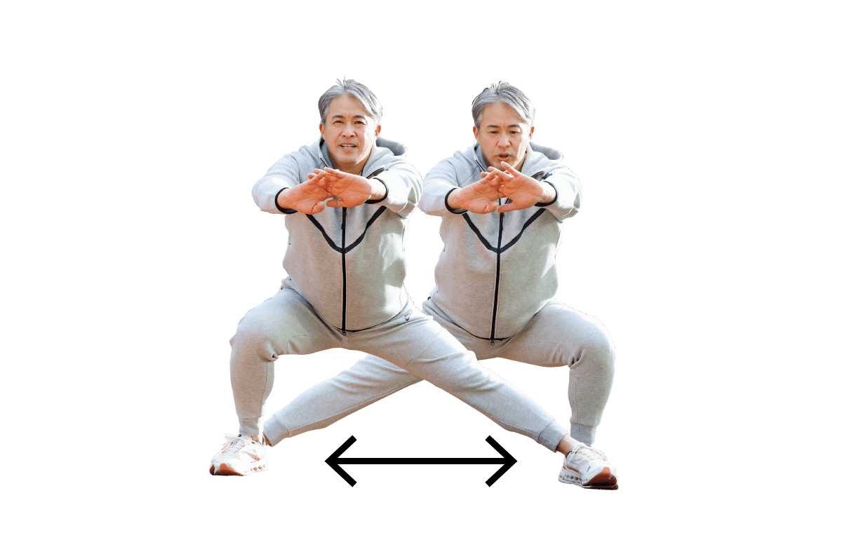 サイドスクワット