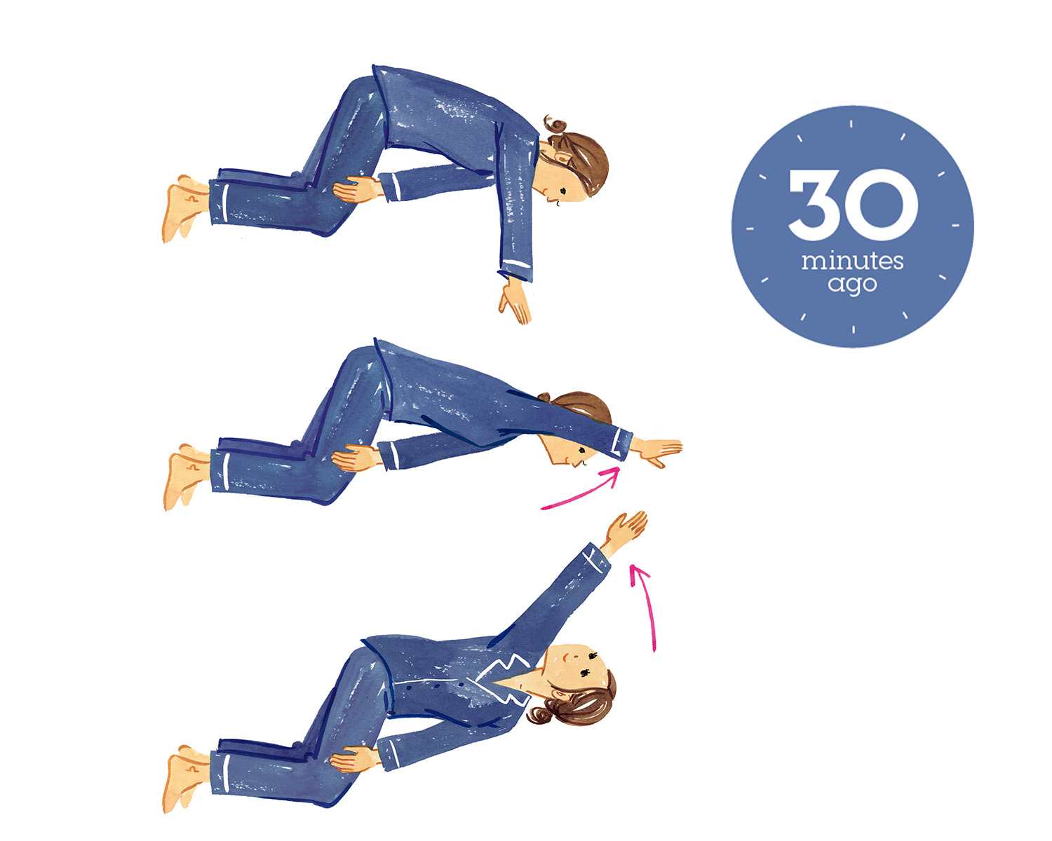 ストレッチ2.胸や背中をほぐして副交感神経を優位に。