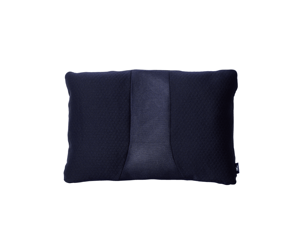 呼吸と寝姿勢を整える〈Mizuno〉のまくら。