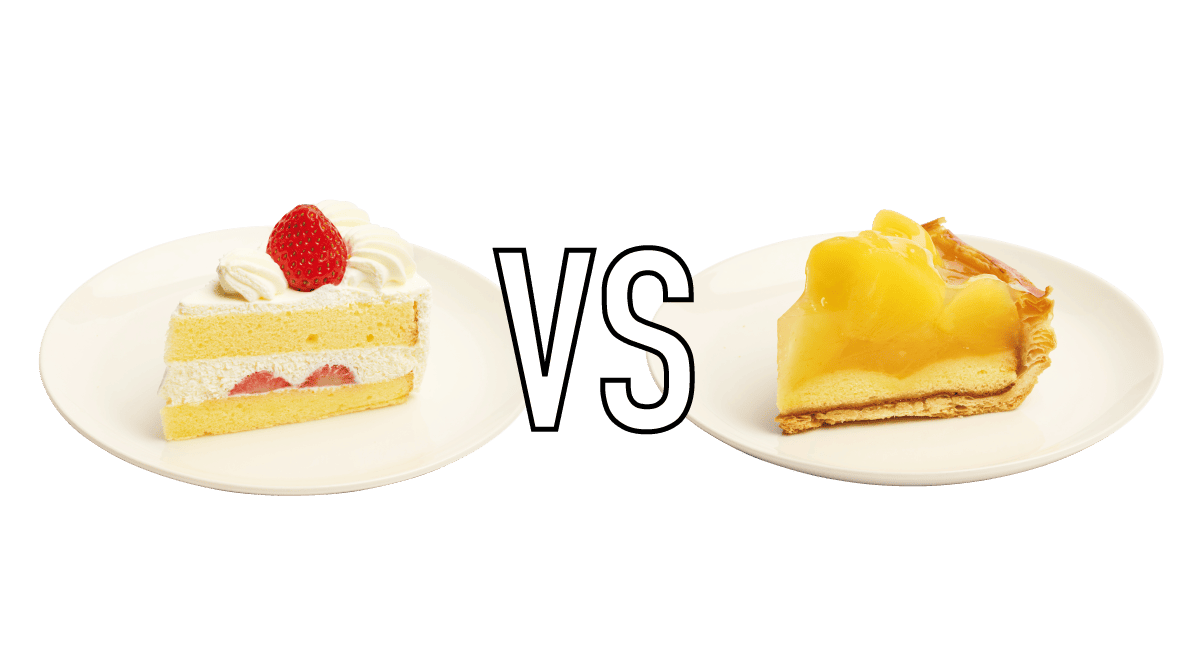 アップルパイ VS ショートケーキ