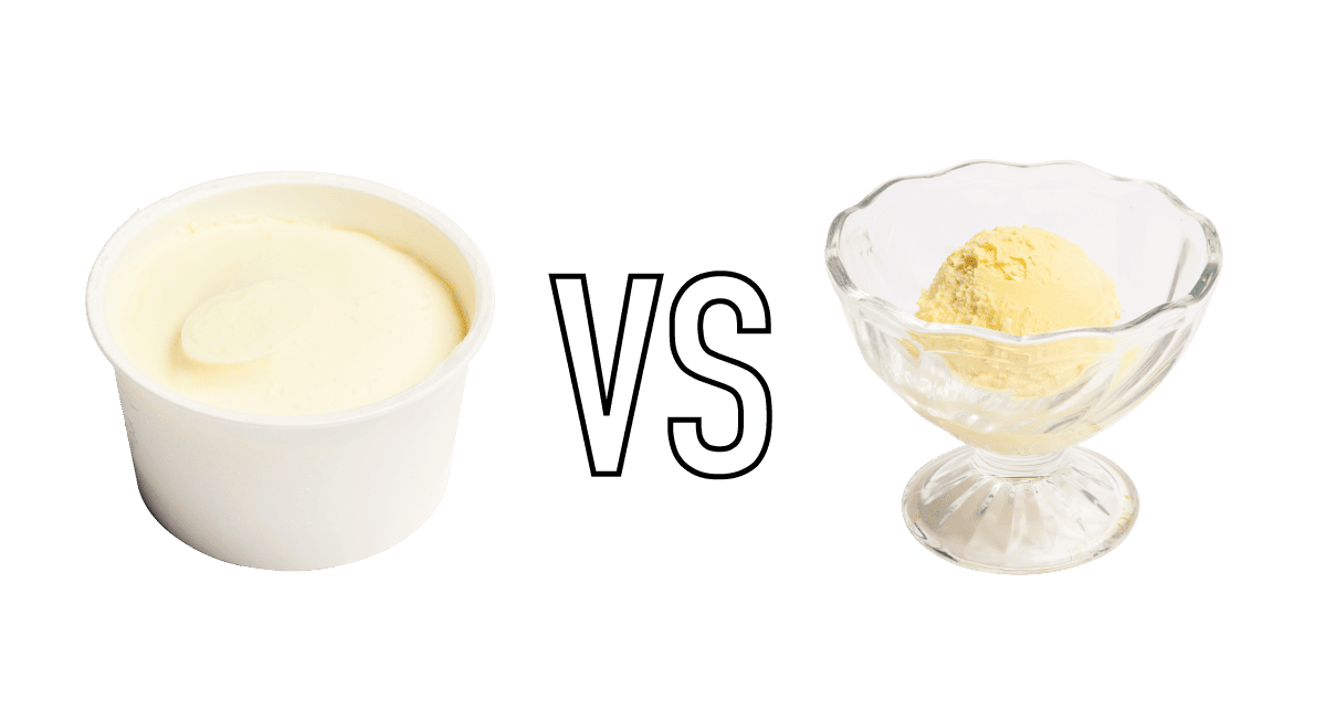 高級アイス VS ラクトアイス