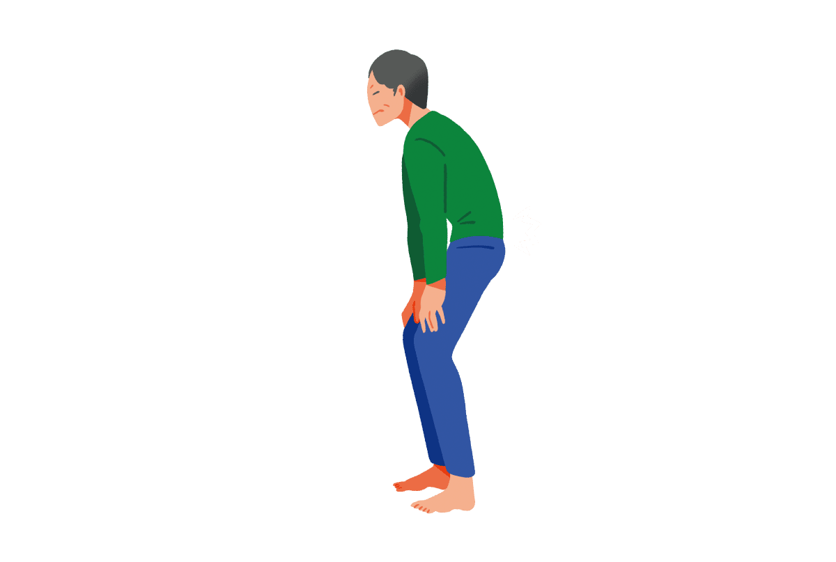 動くと痛いタイプの人