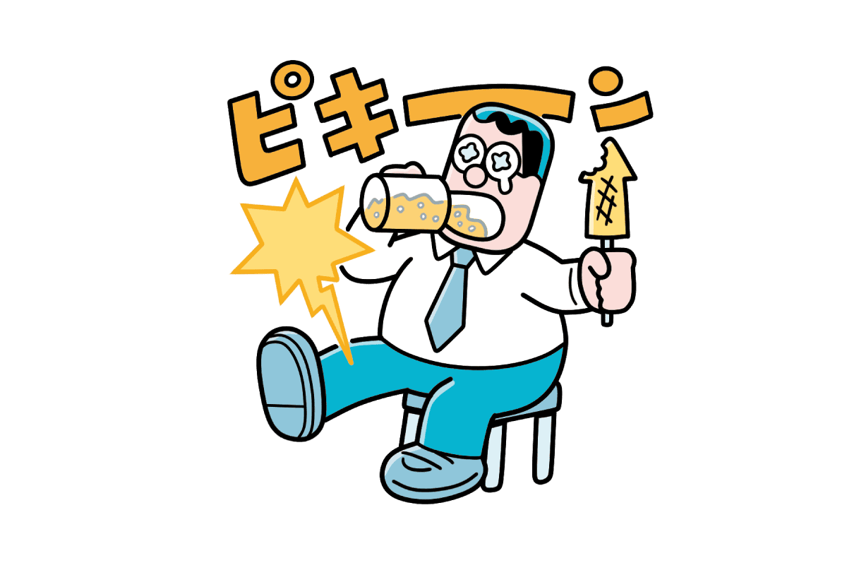 痛風かものイラスト