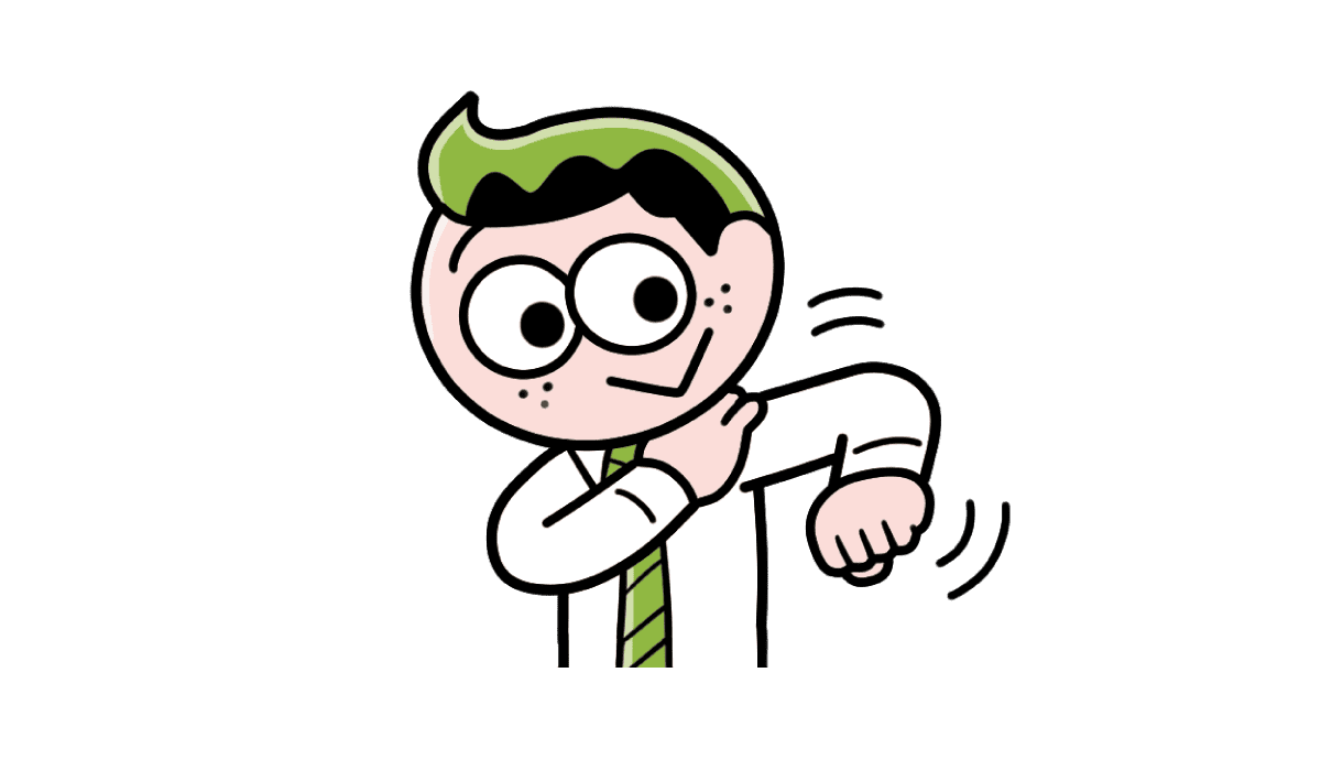 肩を動かしているイラスト