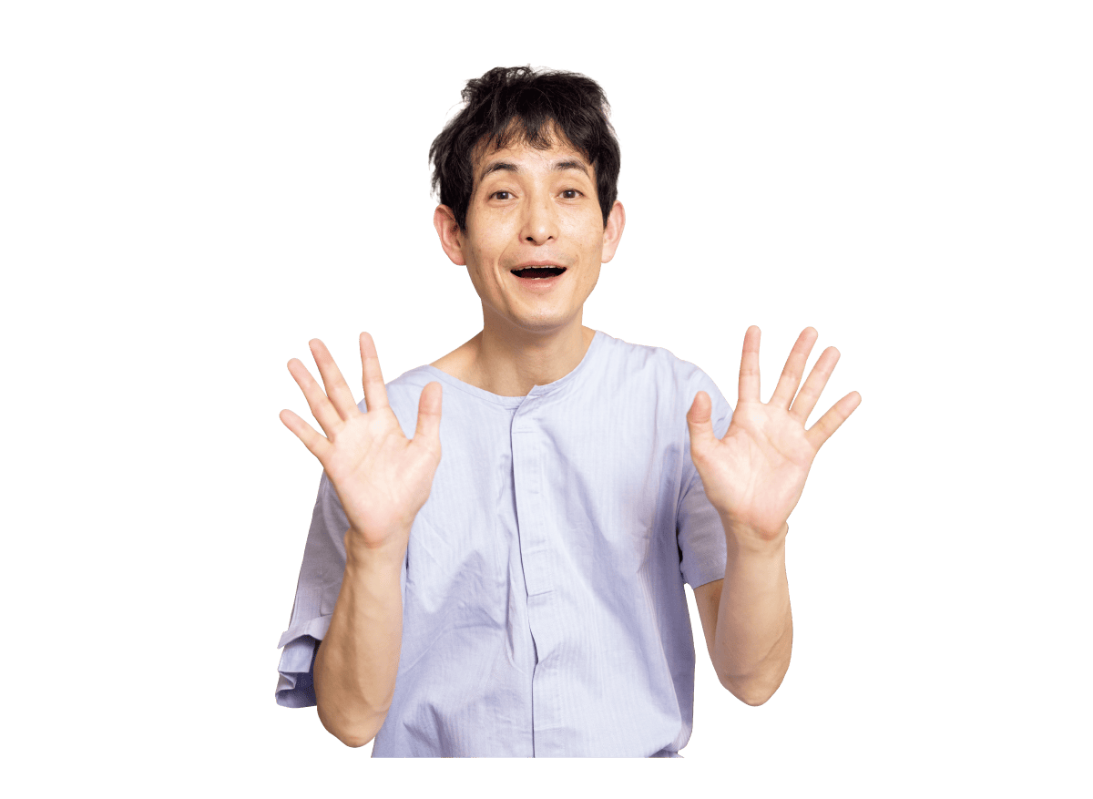 矢部太郎さんの背術後の様子