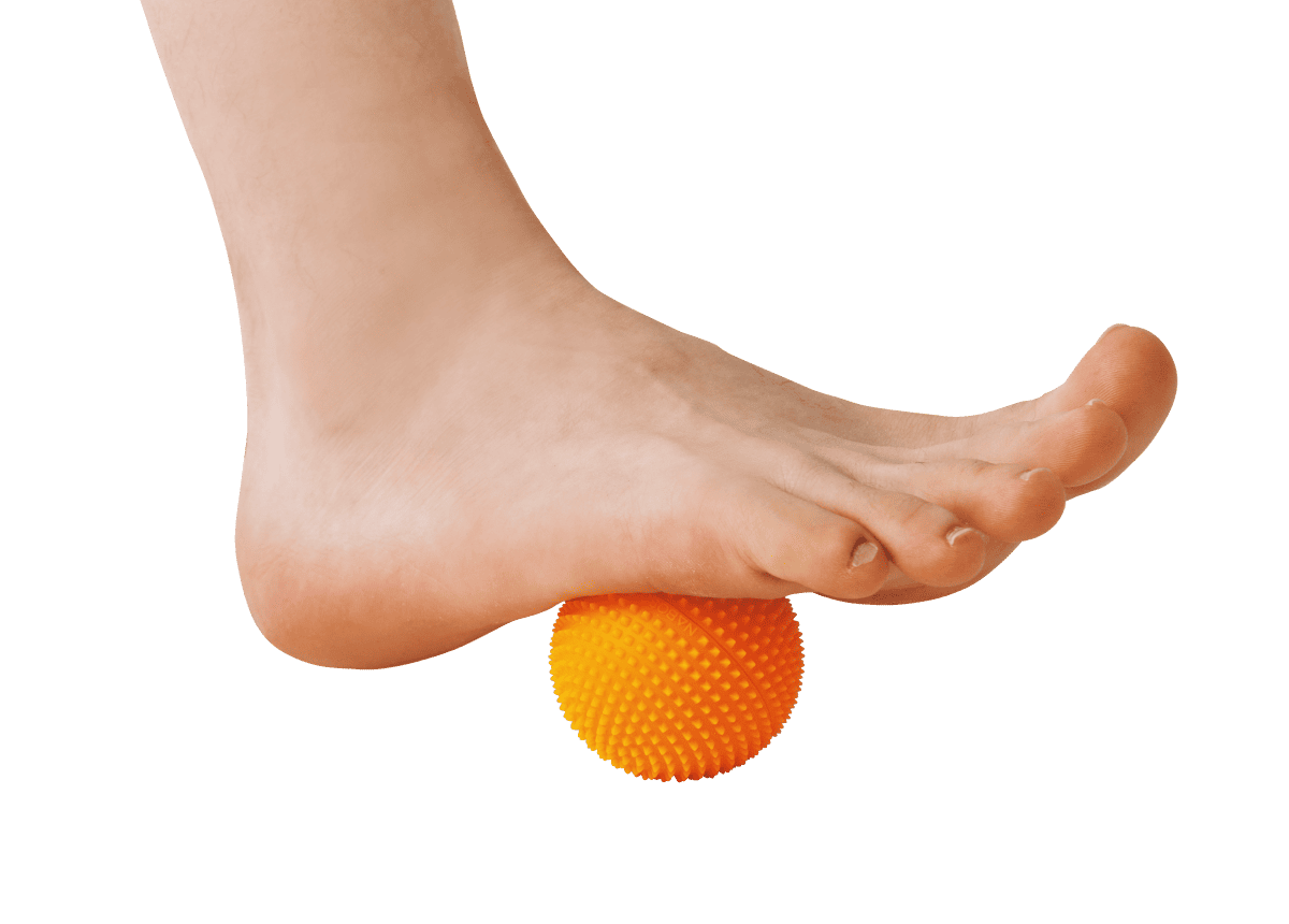 《Naboso Ignite Neuro Ball》を使用している様子