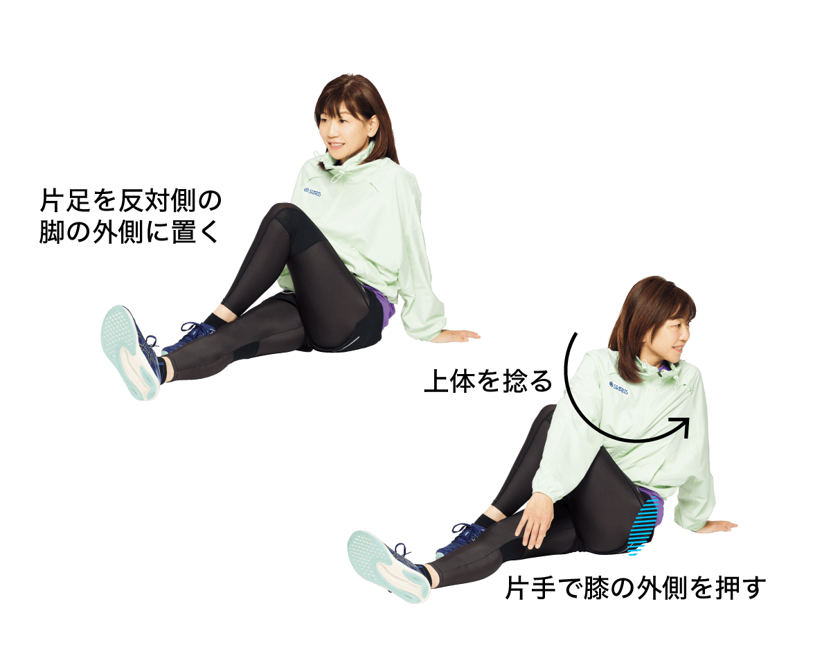 腰まわりのストレッチ