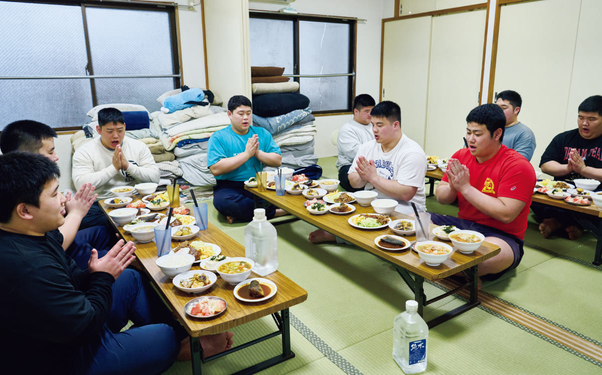部員たちの「いただきます」
