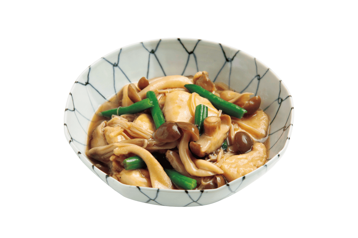 鶏胸肉ときのこのうま煮