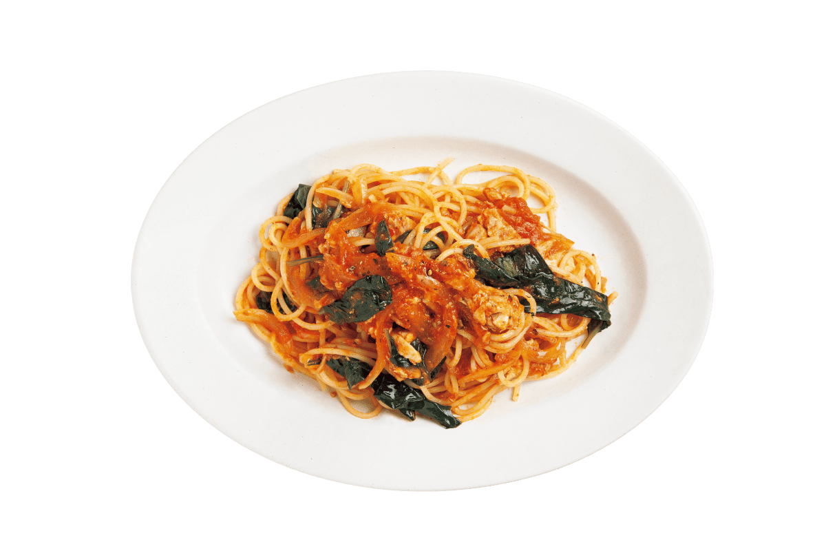 トマト・バジル+レトルトパスタソース
