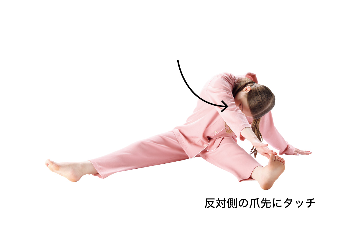 肋骨まわりのストレッチ