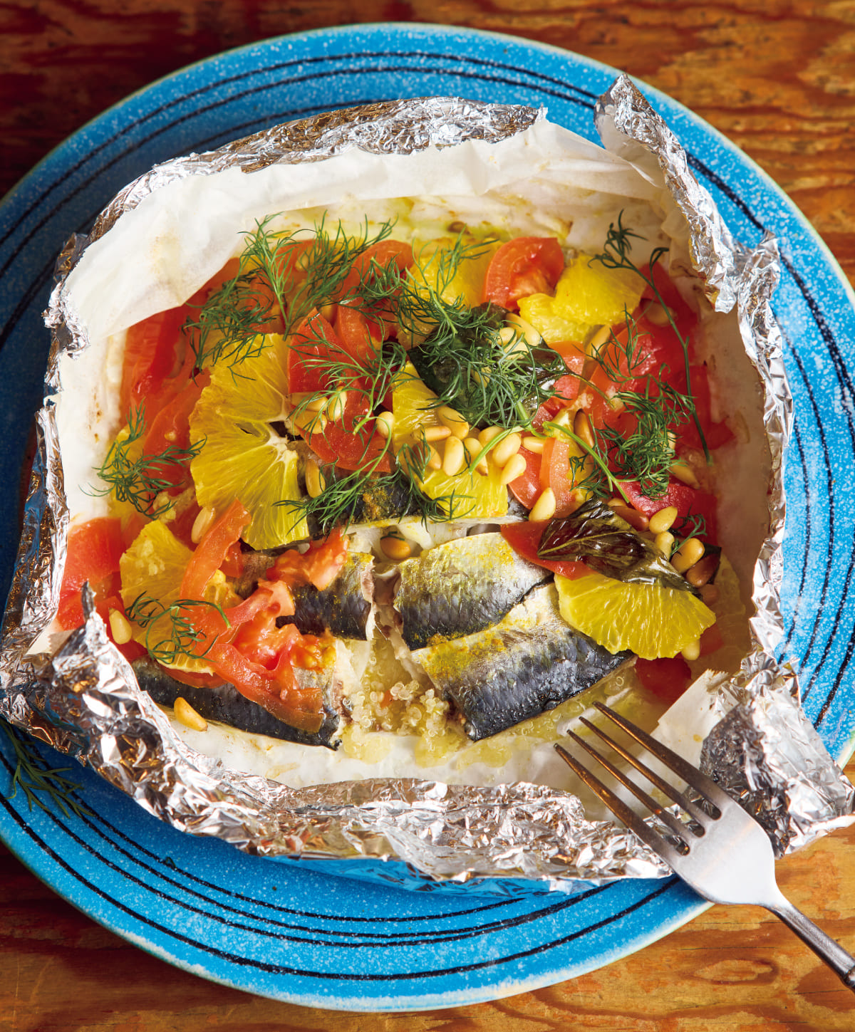 ビストロ〈Ata〉のイワシのホイル焼き