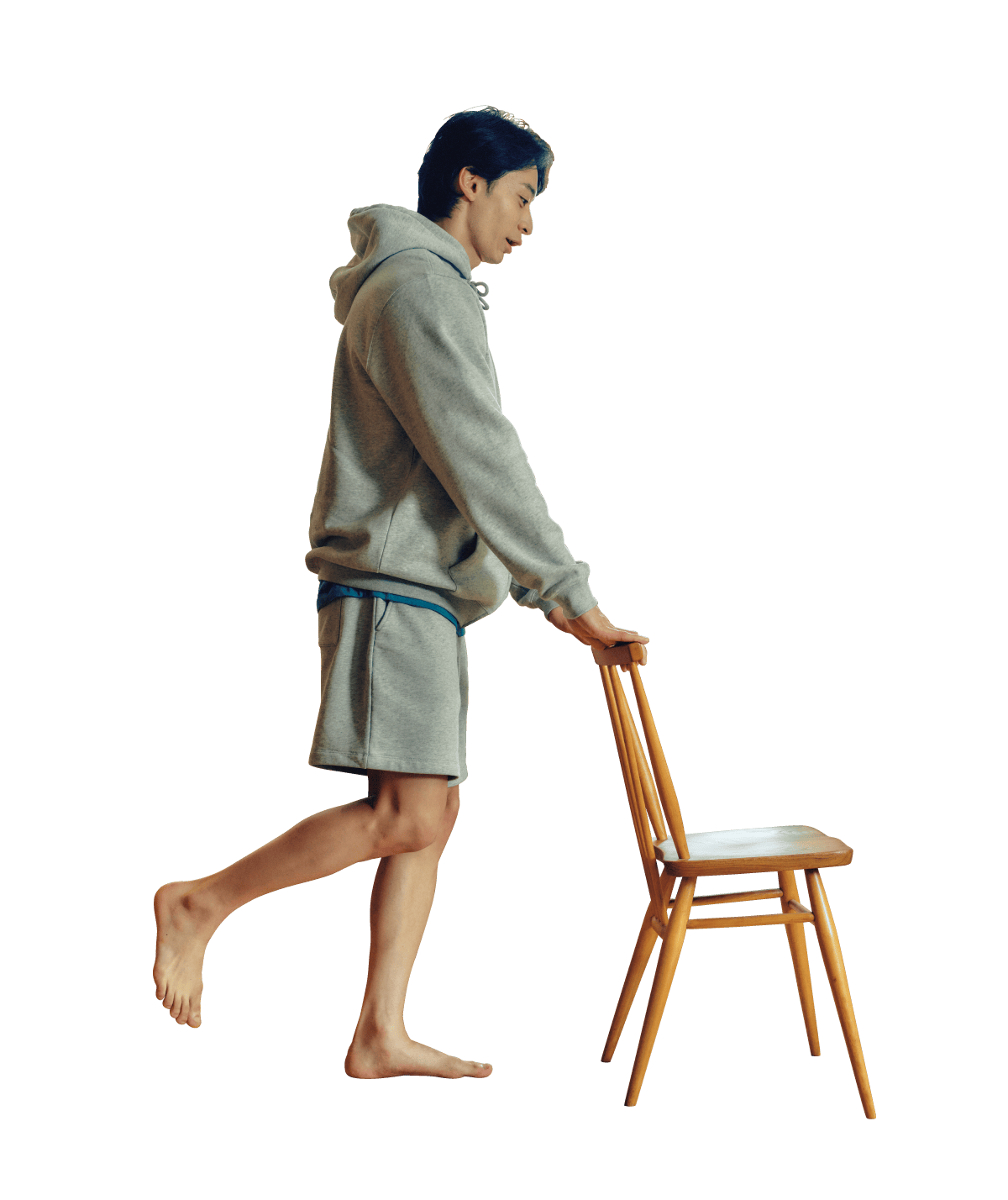 スケータースクワットしている入江陵介さん