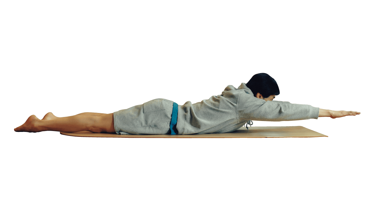 エアプルダウンしている入江陵介さん