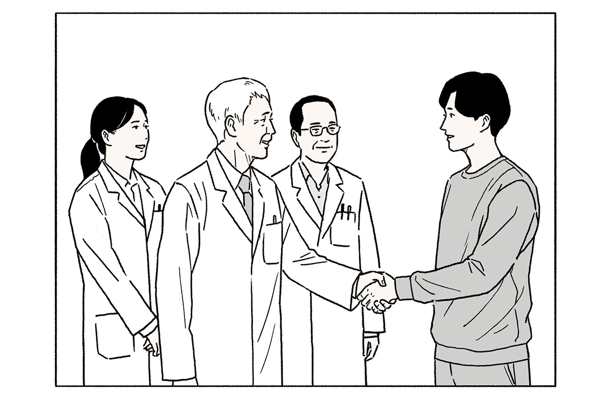 自律神経に着目して研究所に依頼をしている様子のイラスト