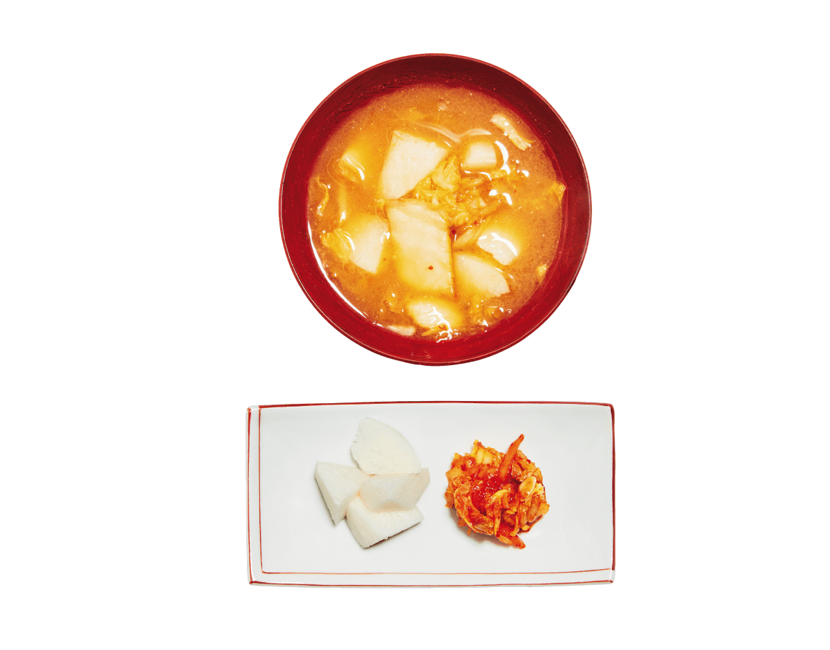 長芋+キムチ