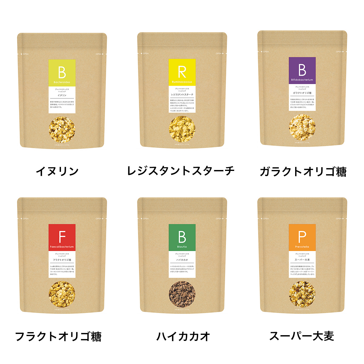 各種グラノーラの紹介