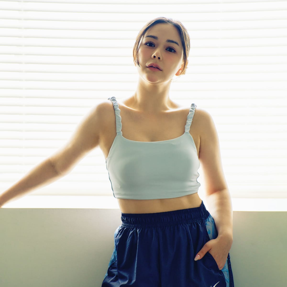 村重杏奈さんが正面を向いている